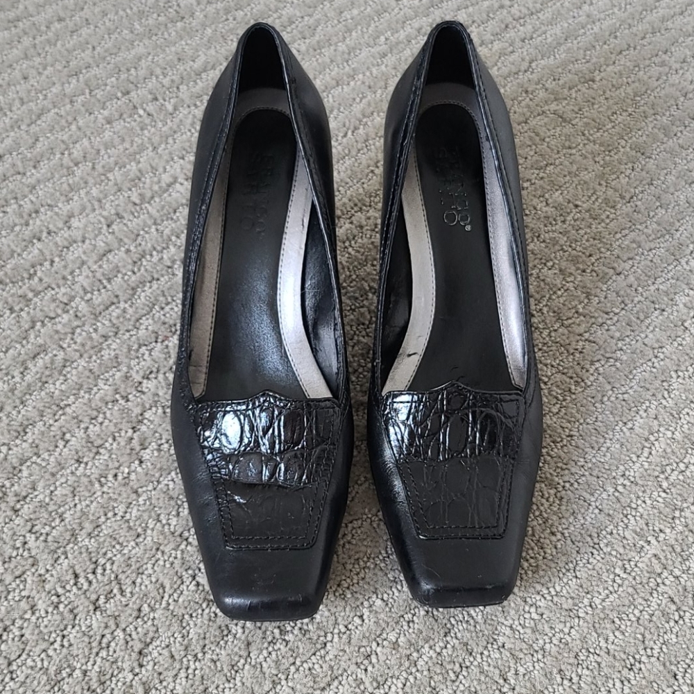 Franco Sarto womens leather heals